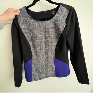 Ann Taylor colorblock top medium petite